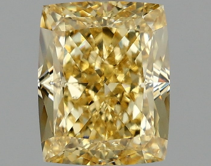 1.97 ctw. VVS2 IGI Certified Cushion Cut Loose Diamond (LAB GROWN): 1.97 ctw. VVS2 IGI Certified Cushion Cut Loose Diamond (LAB GROWN) -- IGI Certified Cushion Cut Loose Diamond (LAB GROWN) - Weight :- 1.97 ctw; Color :- Fancy Vivid Yellow; Clarity :-VVS2 #TSD69508v14