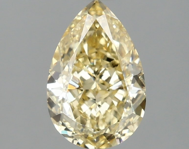 1.57 ctw. VS1 IGI Certified Pear Cut Loose Diamond (LAB GROWN): IGI Certified Pear Cut Loose Diamond (LAB GROWN) - Weight :- 1.57 ctw; Color :- Fancy Intense Yellow; Clarity :-VS1 #3SS68549v14
