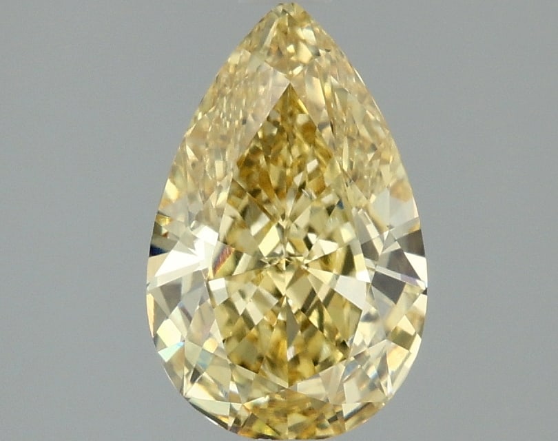 1.53 ctw. VS1 IGI Certified Pear Cut Loose Diamond (LAB GROWN): IGI Certified Pear Cut Loose Diamond (LAB GROWN) - Weight :- 1.53 ctw; Color :- Fancy Intense Yellow; Clarity :-VS1 #3SS68539v14