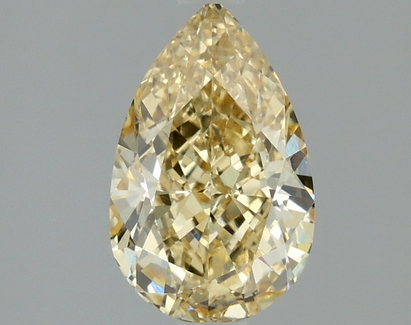 1.57 ctw. VS1 IGI Certified Pear Cut Loose Diamond (LAB GROWN): IGI Certified Pear Cut Loose Diamond (LAB GROWN) - Weight :- 1.57 ctw; Color :- Fancy Intense Yellow; Clarity :-VS1 #3SS68536v14