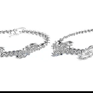 4.16 Ctw SI1/SI2 Diamond 14k white Gold Bracelet (ALL DIAMOND ARE LAB GROWN: Total Daimond Weight :-4.16 Ctw Color : G-H Clarity : SI1/SI2 Setting : Prong Metal Weight : Approx 29.11 gram 14k White Gold Bracelet (ALL DIAMOND ARE LAB GROWN) Current Size 7.5 inch #3SS65496v15