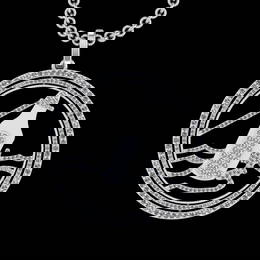 1.88 Ctw VS/SI1 Diamond 10k white Gold Pandant (ALL DIAMOND ARE LAB GROWN)