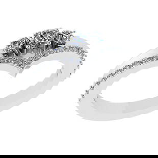 0.60 Ctw VS/SI1 Diamond 14k white Gold Engagement Ring (ALL DIAMOND ARE LAB: Center Daimond Weight :-0.25 Ctw ( Round Cut) Color : G-H Clarity : VS/SI1 Side Diamond Weight Of Ctw 0.35 Ctw Color : G-H Clarity : VS/SI1 Daimond Setting : Prong Metal Weight : Approx 4.91 gram 14k