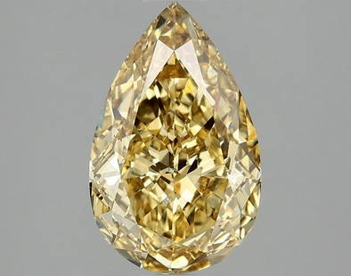2.09 ctw. VS1 IGI Certified Pear Cut Loose Diamond (LAB GROWN): IGI Certified Pear Cut Loose Diamond (LAB GROWN) - Weight :- 2.09 ctw; Color :- Fancy Vivid Yellow; Clarity :-VS1 #3SS68475v14