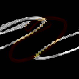 0.67 Ctw VS/SI1 Diamond 18K Yellow Gold Bangle (ALL DIAMOND ARE LAB GROWN )