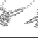 0.63 Ctw SI2/SI1 Diamond Prong Set 14k white Gold Pandant (ALL DIAMOND ARE