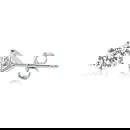 2.08 ctw 14K White Gold 4 Prong Basket Pushback Round Stud (LAB-GROWN)