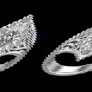 0.67 Ctw VS/SI1 Diamond Prong Set 18k white Gold Engagement Ring (ALL DIAMO: Center Daimond Weight :-0.50 Ctw ( Round Cut) Color : G-H Clarity : VS/SI1 Side Diamond Weight Of Ctw 0.17 Ctw Color : G-H Clarity : VS/SI1 Daimond Setting : Prong Metal Weight : Approx 8.28 gram 18k