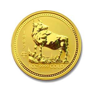 1997 Australia 1 oz Gold Lunar Ox: 1997 Australia 1 oz Gold Lunar Ox #3SS22924v15
