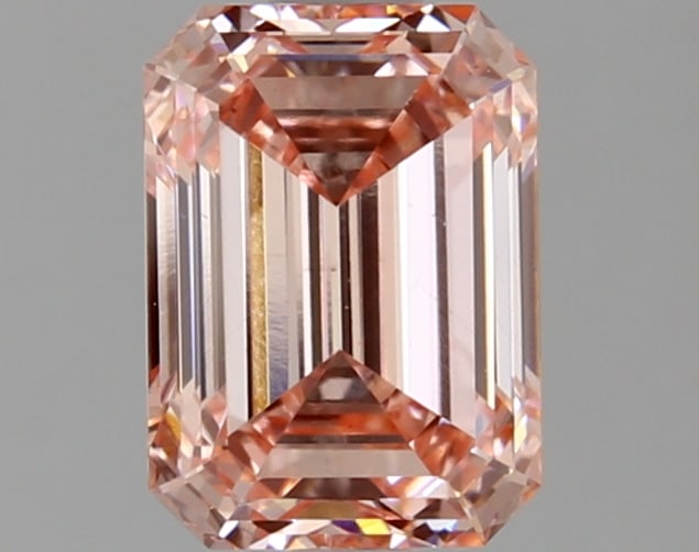 1.9ct Emerald Cut Lab Grown Diamond: IGI Certified Emerald Cut Loose Diamond (LAB GROWN) - Weight: 1.9cts; Color: Fancy Intense Pink; Clarity: VS1 #3SS95286v15