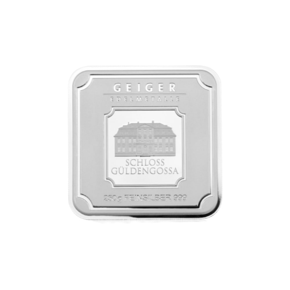 250g Geiger Silver Bar .999: 250g Geiger Silver Bar .999 #3SS28592v8