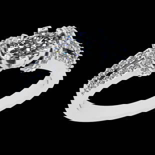 1.25 Ctw VS/SI1 Diamond Prong Set 10k white Gold Engagement Ring (ALL DIAMO: Center Daimond Weight :-0.75 Ctw ( Oval Cut) Color : J-K Clarity : VS/SI1 Side Diamond Weight Of Ctw 0.50 Ctw Color : J-K Clarity : VS/SI1 Daimond Setting : Prong Metal Weight : Approx 6.06 gram 10k W