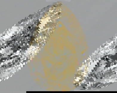 1.05 ctw. VS1 IGI Certified Pear Cut Loose Diamond (LAB GROWN): IGI Certified Pear Cut Loose Diamond (LAB GROWN) - Weight :- 1.05 ctw; Color :- Fancy Intense Greyish Yellow; Clarity :-VS1 #3SS68600v14