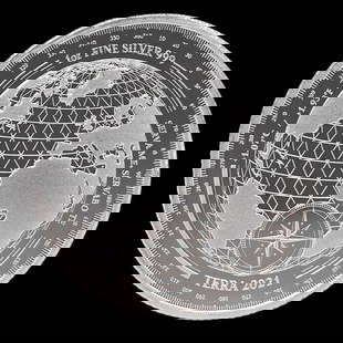 2021 Tokelau 1 oz Silver $5 Terra BU: 2021 Tokelau 1 oz Silver $5 Terra BU #3SS65182v15