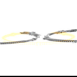 2.10 Ctw VS/SI1 Diamond Prong Set 14k Yellow Gold Bracelet