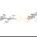 3.04 ctw 14k Rose Gold 3 Prong Martini Pushback Round Stud (LAB GROWN DIAMO