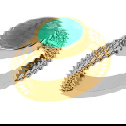 2.96 Ctw VS/SI1 Emerald and Diamond 14k Yellow Gold Engagement Ring (ALL DI