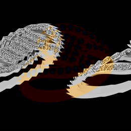 0.81 Ctw SI1/SI2Diamond Prong Set 10k Yellow Gold Engagement Ring