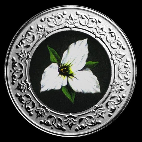 2020 RCM 1/4 oz Ag $3 Floral Emblems - Ontario: White Trillium: 2020 RCM 1/4 oz Ag $3 Floral Emblems - Ontario: White Trillium #3SS65186v15