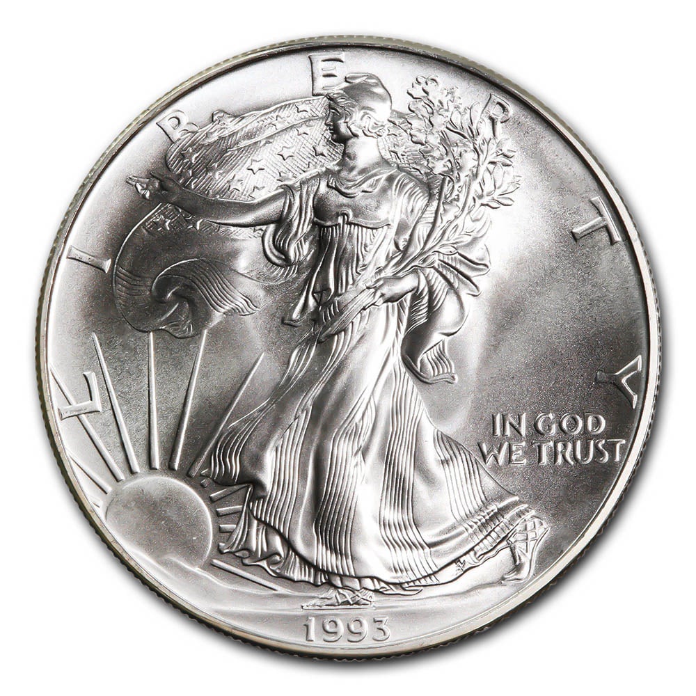 1993 1 oz Silver American Eagle BU (1 of 1)