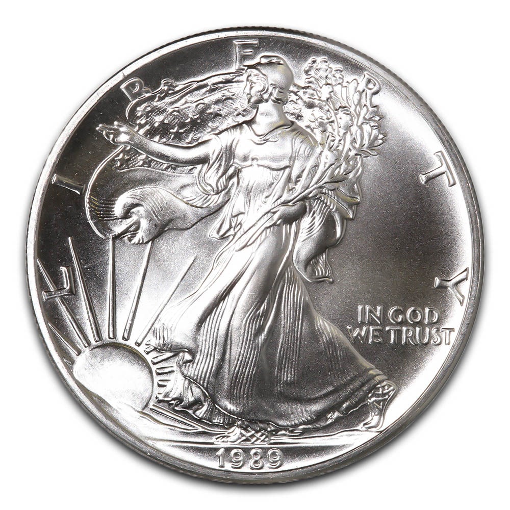 1989 1 oz Silver American Eagle BU (1 of 1)