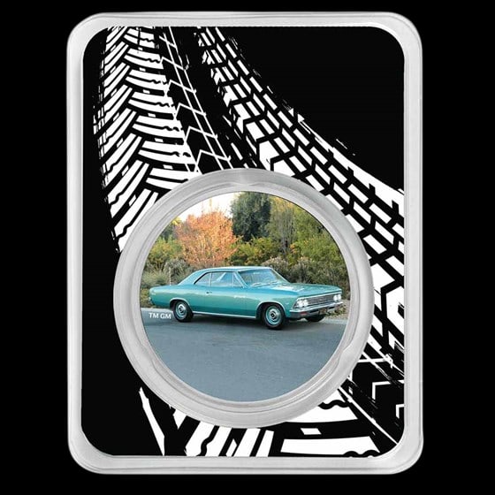Chevrolet Malibu Colorized 1 oz Silver w/ TEP: Chevrolet Malibu Colorized 1 oz Silver w/ TEP #3SS65139v15