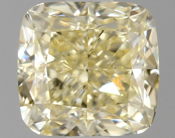 1.03 ctw. VVS2 IGI Certified Cushion Q Cut Loose Diamond (LAB GROWN): IGI Certified Cusq Cut Loose Diamond (LAB GROWN) - Weight :- 1.03 ctw; Color :- Fancy Light Yellow; Clarity :-VVS2 #3SS23657v15