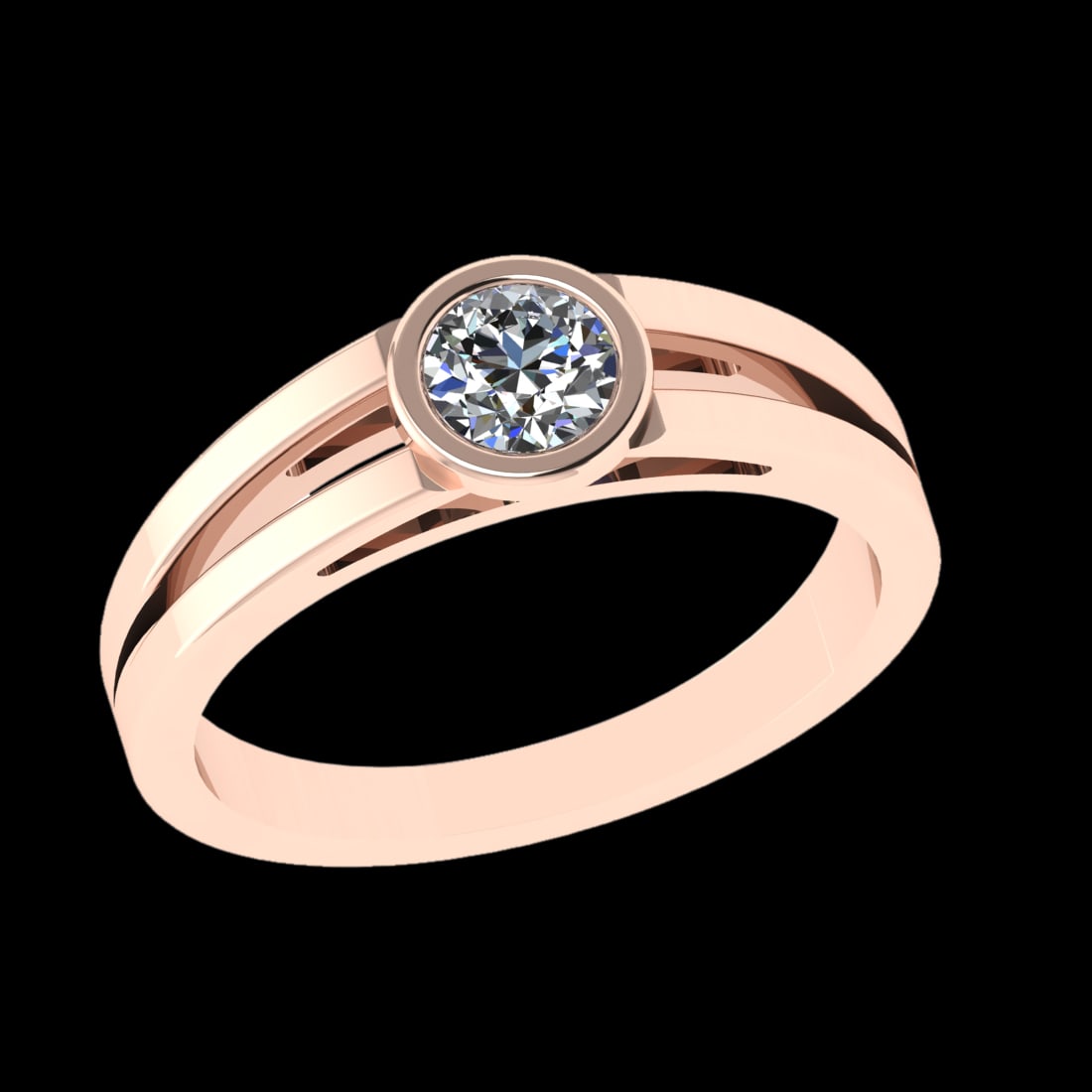 0.36 Ctw VS/SI1 Diamond 10k Rose Gold Solitaire Ring (ALL DIAMOND ARE LAB G: Center Daimond Weight :-0.36 Ctw ( Round Cut) Color : J-k Clarity : VS/SI1 Metal Weight : Approx 3.13 gram 10k Rose Gold Solitaire Ring Current Ring Size 6 (ALL DIAMOND ARE LAB GROWN ) #3SS23352v15