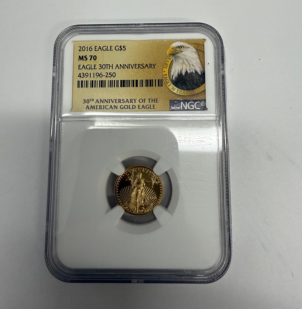 2016 Eagle $5 (Eagle 30th Anniversary) NGC Certified MS70: 2016 Eagle $5 (Eagle 30th Anniversary) NGC Certified MS70 #PAPPS73020v14