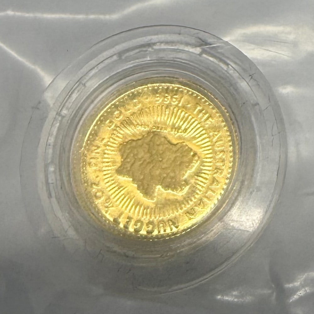 1986 Australia 1/10 oz Proof Gold Nugget (1 of 1)