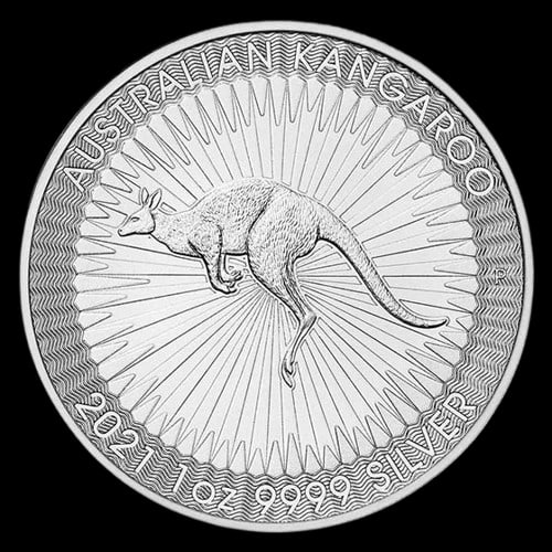 2021 Australia 1 oz Silver Kangaroo BU: 2021 Australia 1 oz Silver Kangaroo BU #3SS65205v15