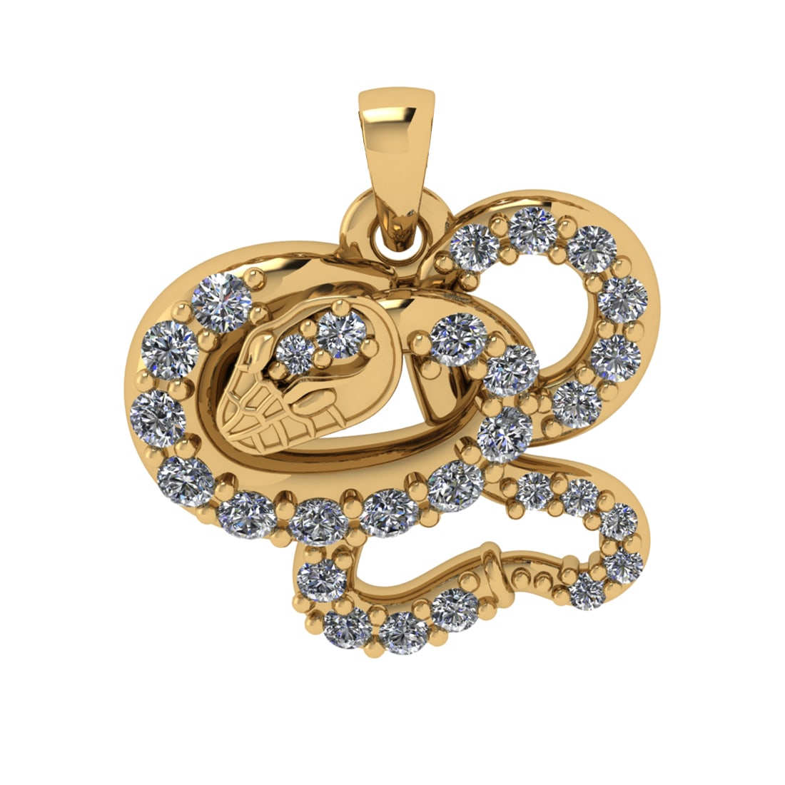 0.15 Ctw VS/SI1 Diamond 14k Yellow Gold Pendant (ALL DIAMOND ARE LAB GROWN (1 of 1)