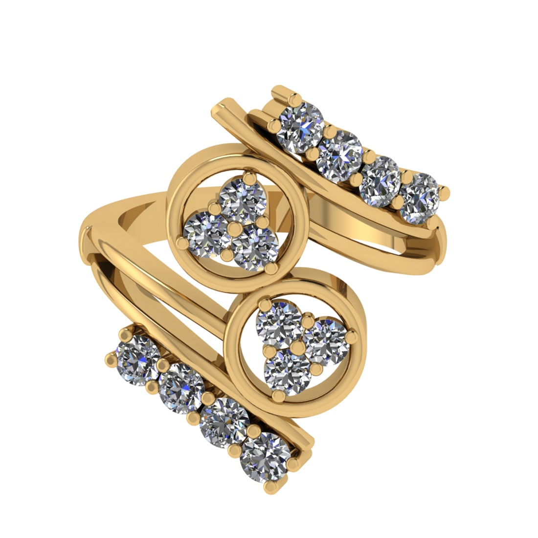 1.14 Ctw VS/SI1 Diamond Prong Set 14k Yellow Gold Engagement Ring (1 of 2)