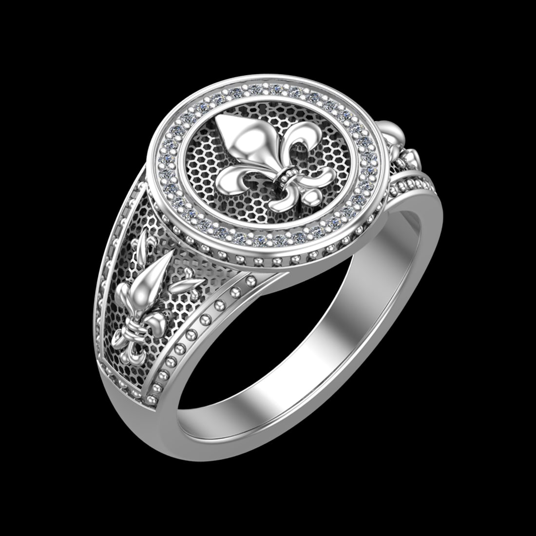 0.16 Ctw SI1/SI2Diamond Prong Set 10k white Gold Engagement Ring (1 of 2)