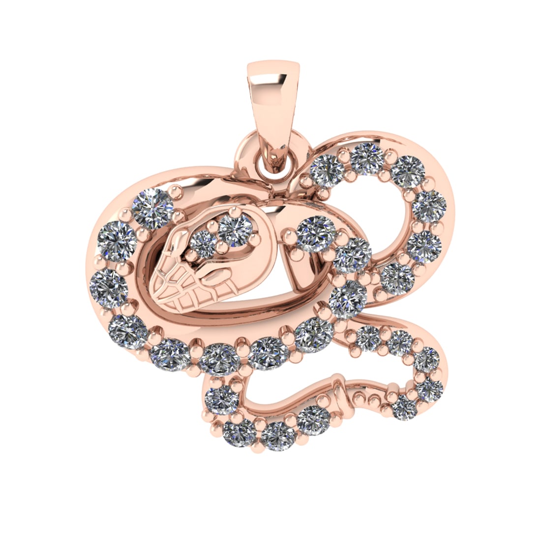 0.15 Ctw VS/SI1 Diamond 14k Rose Gold Pendant (ALL DIAMOND ARE LAB GROWN ) (1 of 1)