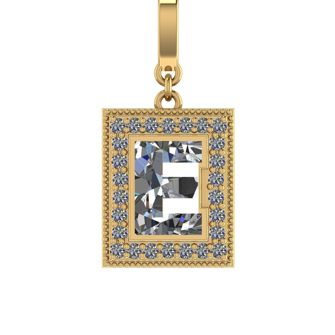 1.41 Ctw SI2/SI1 Diamond Prong Set 14k Yellow Gold Alphabet-E Pendant (ALL: Center Daimond Weight :-1.22 Ctw Color : White Side Diamond Weight Of Ctw 0.19 Ctw Color : G-H Clarity : SI2/SI1 Daimond Setting : Prong Metal Weight : Approx 4.10 gram 14k Yellow Gold Alphabet-E Pend