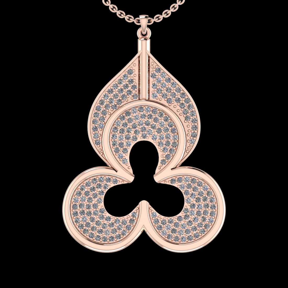 1.08 Ctw VS/SI1 Diamond 10K Rose Gold Pandant (ALL DIAMOND ARE LAB GROWN ): Total Daimond Weight :-1.08 Ctw Color : G-H Clarity : VS/SI1 Setting : Prong Metal Weight : Approx 13.67 gram 10K Rose Gold Pandant (ALL DIAMOND ARE LAB GROWN ) #3SS23175v15