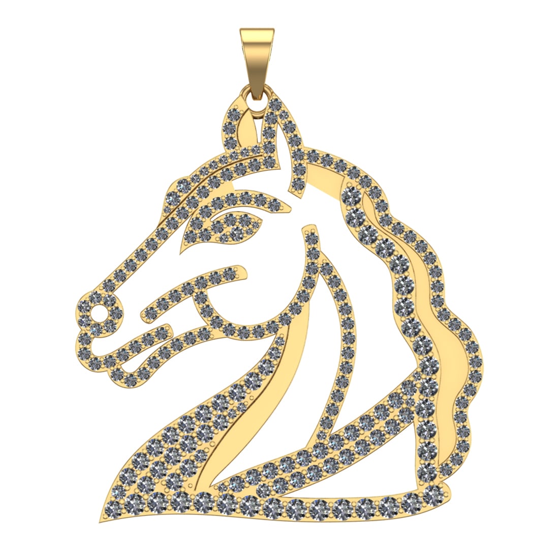 5.86 Ctw VS/SI1 Diamond 14k Yellow Gold Pendant (ALL DIAMOND ARE LAB GROWN (1 of 1)