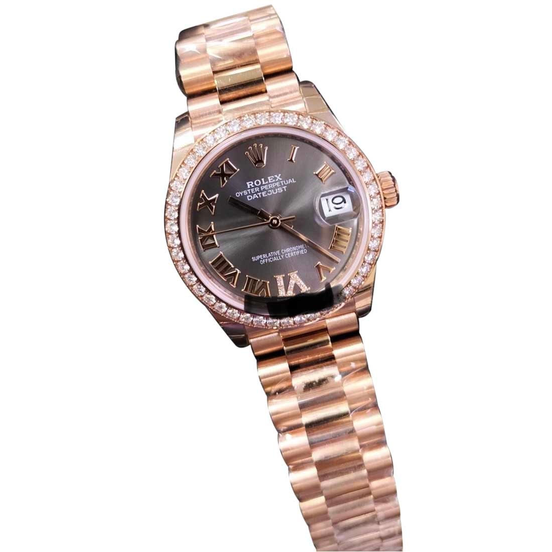 Brand New 31mm Factory Diamond Rolex on Presidential Band Comes with Box an: Brand New 31mm Factory Diamond Rolex on Presidential Band Comes with Box and Papers #3SS18781v8