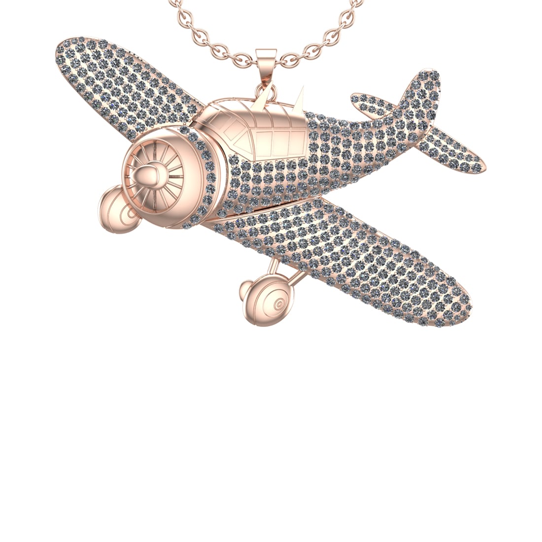 10.99 Ctw VS/SI1 Diamond 14K Rose Gold Hip Hop Style Necklace (ALL DIAMOND: Total Diamond Weight : 10.99 Ctw (Round cut) Center Diamond Color :- J-K Center Clarity : VS/SI1 Stone Setting : Prong Metal Weight : Approx 57.40 Gram 14K Rose Gold Hip Hop Style Necklace (ALL DIAMON