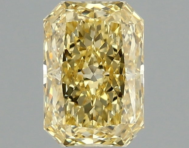 1.09ct Radiant Cut Lab Grown Diamond: IGI CertifiedRadiantCut Loose Diamond (LAB GROWN) - Weight:1.09 ctw; Color: Fancy Intense Yellow; Clarity: VVS2 #3SS99003v15
