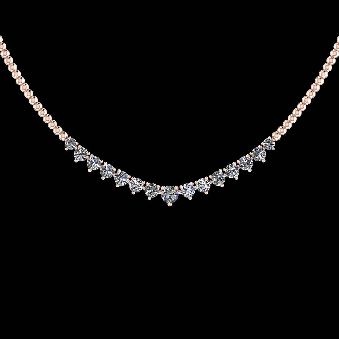 1.06 Ctw VS/SI1 Diamond 14K Rose Gold Slide Necklace (ALL DIAMOND ARE LAB G: Center Diamond Weight : 1.06 Ctw (Round Cut) Center Diamond Color :- J-K Center Clarity : VS/SI1 Stone Setting : Prong 14K Rose Gold Slide Necklace (ALL DIAMOND ARE LAB GROWN ) T3-1GSN #3SS73361v14