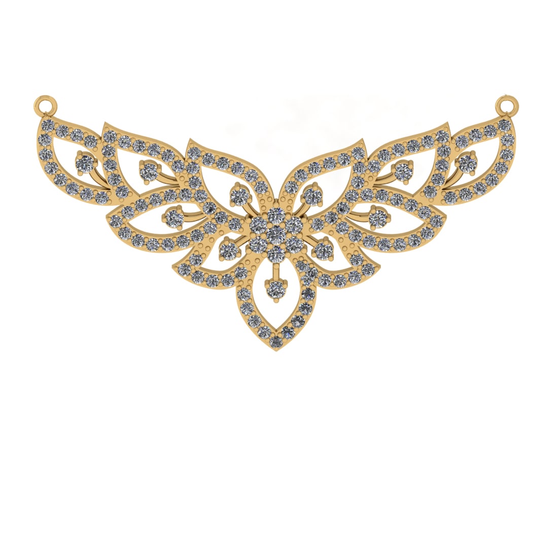 2.43 Ctw VS/SI1 Diamond 14k Yellow Gold Pendant (ALL DIAMOND ARE LAB GROWN (1 of 1)