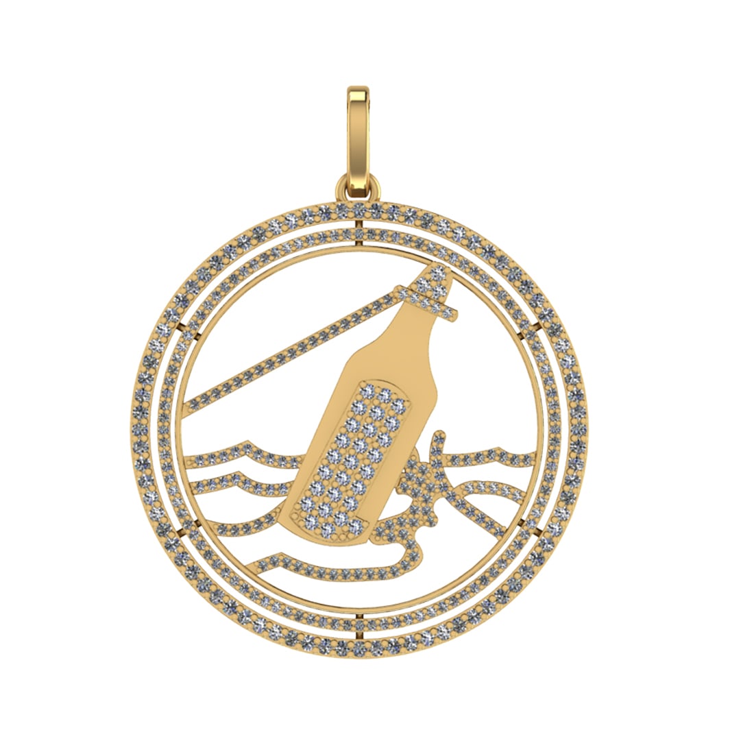 1.88 Ctw VS/SI1 Diamond 14k Yellow Gold Pendant (ALL DIAMOND ARE LAB GROWN: Total Daimond Weight :-1.88 Ctw Color : J-K Clarity : VS/SI1 Setting : Prong Metal Weight : Approx 10.22 gram 14k Yellow Gold Pendant (ALL DIAMOND ARE LAB GROWN ) #3SS65051v15