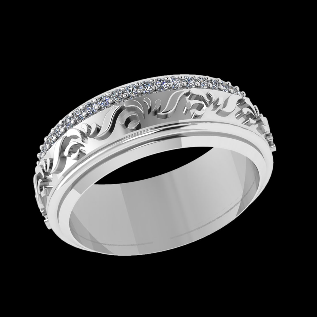 0.36 Ctw VS/SI1 Diamond 10K white Gold Eternity Ring (ALL DIAMOND ARE LAB G: Total Daimond Weight :-0.36 Ctw Color : G-H Clarity : VS/SI1 Setting : Prong Metal Weight : Approx 7.21 gram 10K White Gold Eternity Ring Current Ring Size 6 (ALL DIAMOND ARE LAB GROWN ) #3SS23179v15