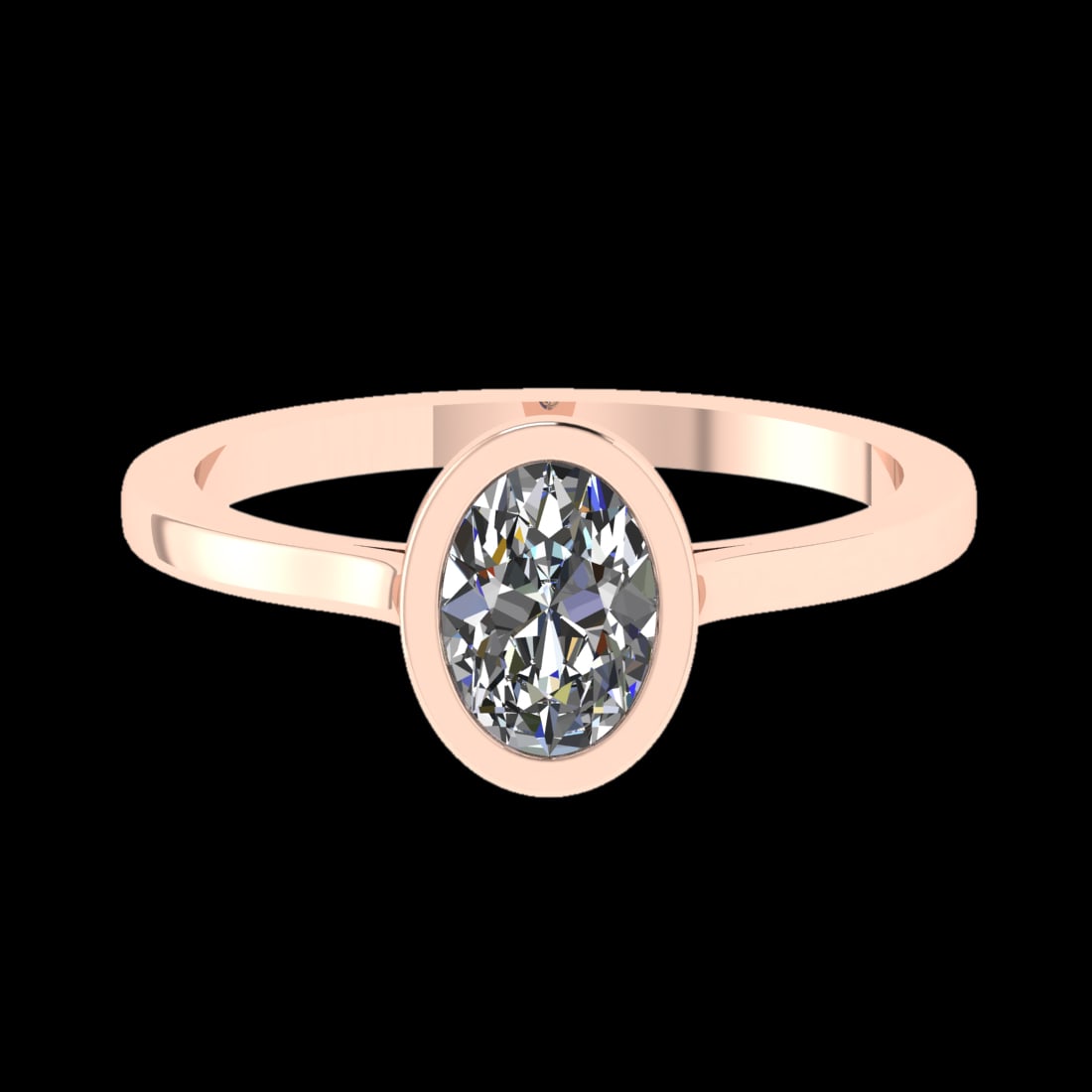 0.75 Ctw VS/SI1 Diamond Prong Set 10K Rose Gold Solitaire Ring (ALL DIAMOND: Center Daimond Weight :-0.75 Ctw ( Oval Cut) Color : F-G Clarity : VS/SI1 Metal Weight : Approx 2.14 gram 10K Rose Gold Solitaire Ring Current Ring Size 6 (LAB GROWN) #3SS23118v15