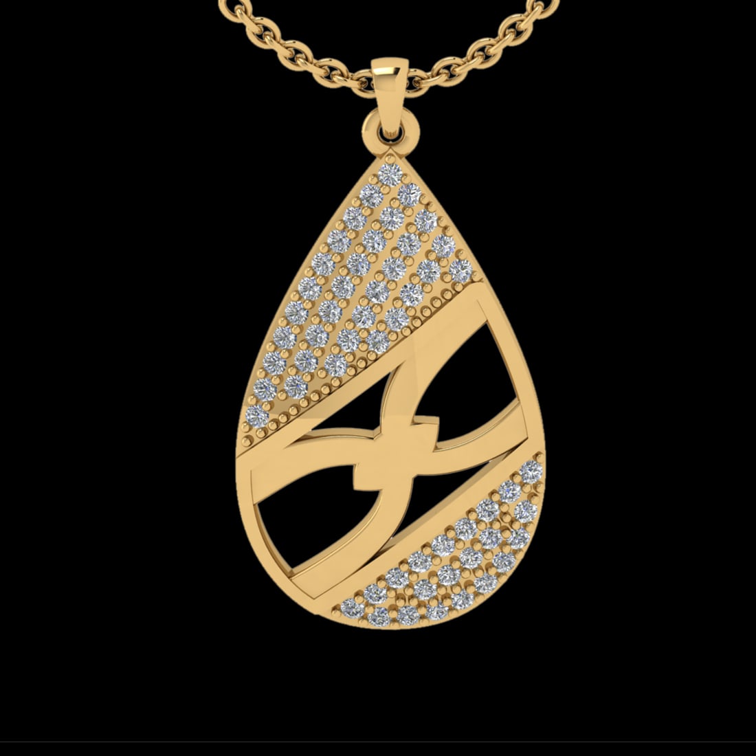 0.27 Ctw VS/SI1 Diamond 10k Yellow Gold Pandant (ALL DIAMOND ARE LAB GROWN): Total Diamond Weight :-0.27 Ctw (Round cut) Color :- J-K Clarity : VS/SI1 Setting : Prong Metal Weight : Approx 3.25 gram 10k Yellow Gold Pandant (ALL DIAMOND ARE LAB GROWN) #3SS90241v12