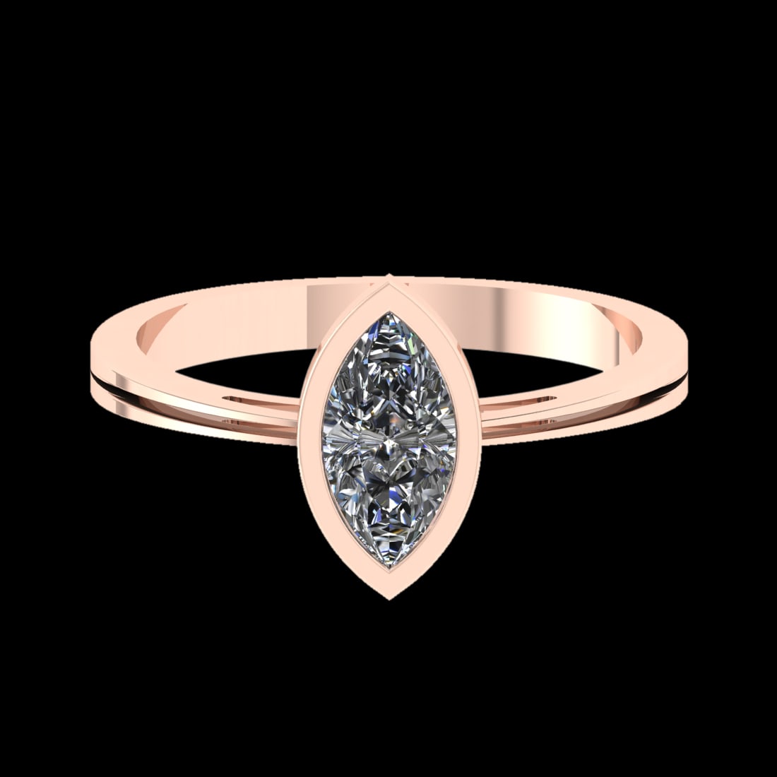 0.50 Ctw VS/SI1 Diamond Prong Set 10K Rose Gold Solitaire Ring (ALL DIAMOND: Center Daimond Weight :-0.50 Ctw ( Marquise Cut) Color : F-G Clarity : VS/SI1 Metal Weight : Approx 2.17 gram 10K Rose Gold Solitaire Ring Current Ring Size 6 (LAB GROWN) #3SS23115v15