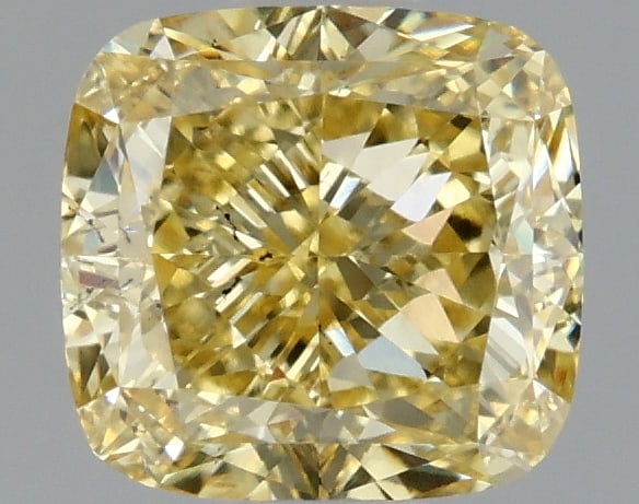 1.09 ctw. VS2 IGI Certified Cushion Q Cut Loose Diamond (LAB GROWN): IGI Certified Cusq Cut Loose Diamond (LAB GROWN) - Weight :- 1.09 ctw; Color :- Fancy Intense Yellow; Clarity :-VS2 #3SS23799v15