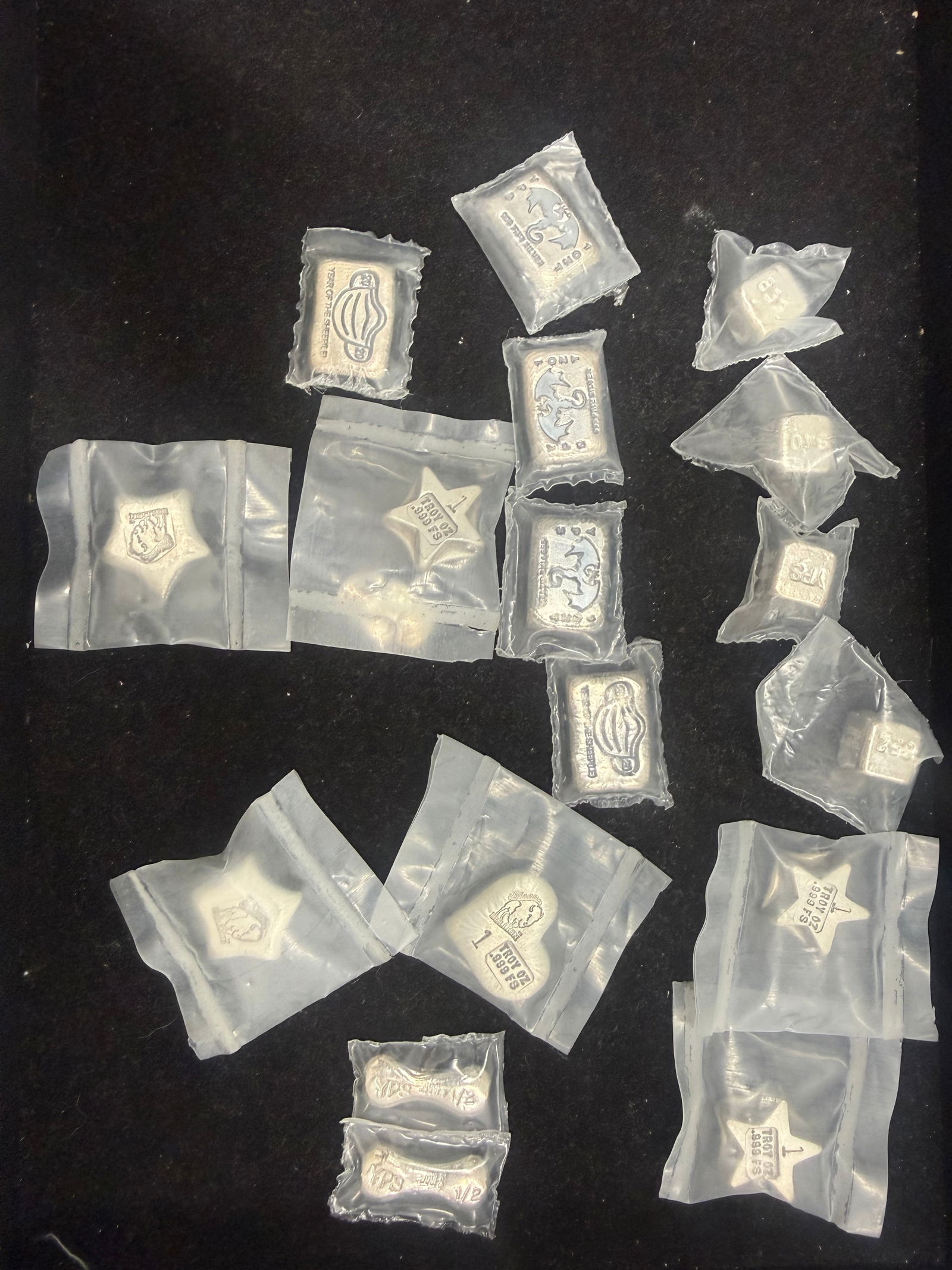 17 Total Ounces Of Pure Silver Bars/Shapes From Varying Mints .999 (1 of 1)